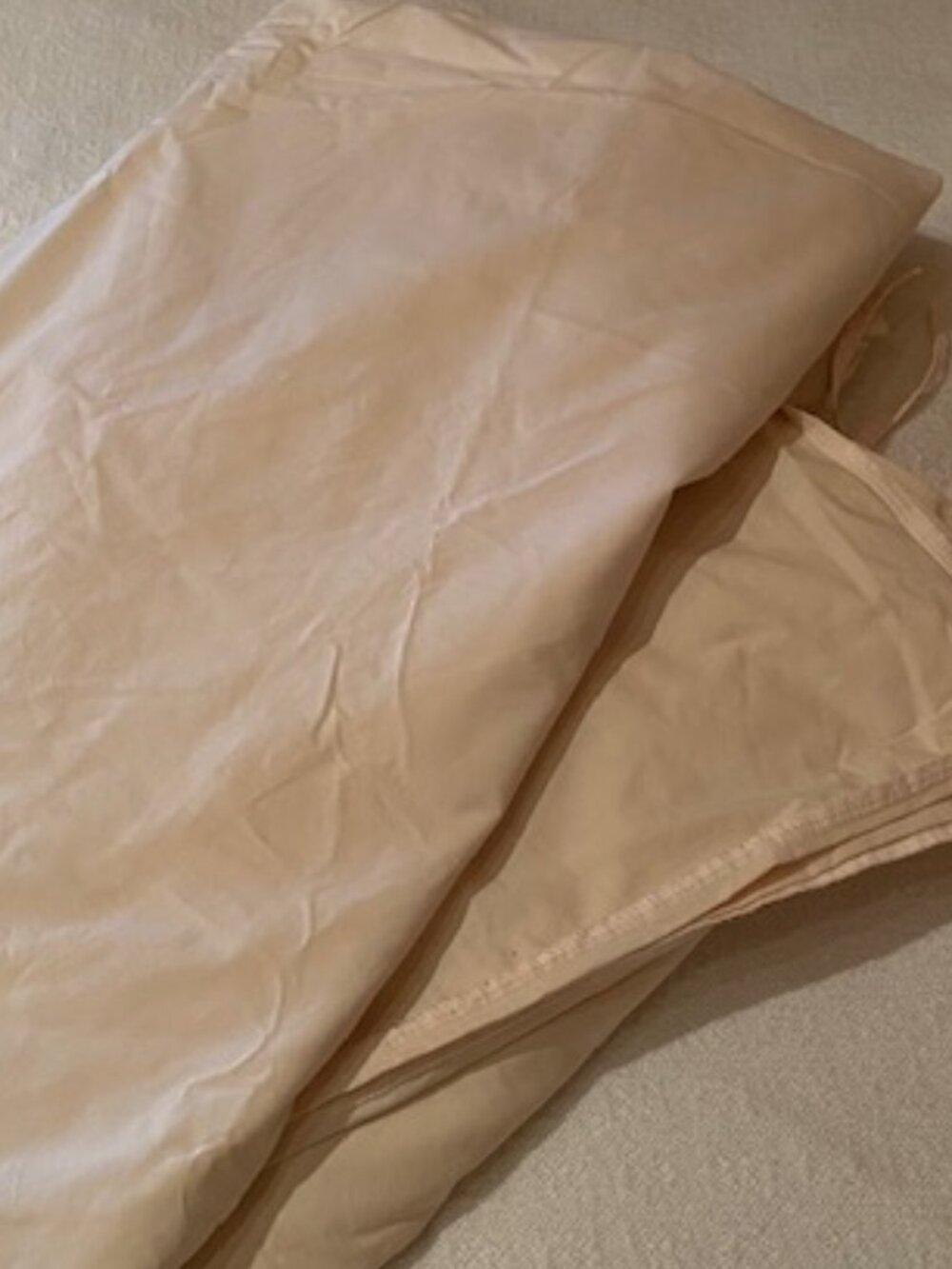 Garnet Hill duvet cover Egyptian cotton dbl queen - creamy white - clean clean